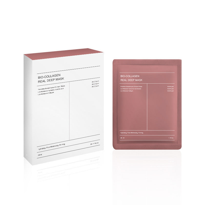 Collagen facial mask Bio-collagen mask tightens pores and replenishes collagen