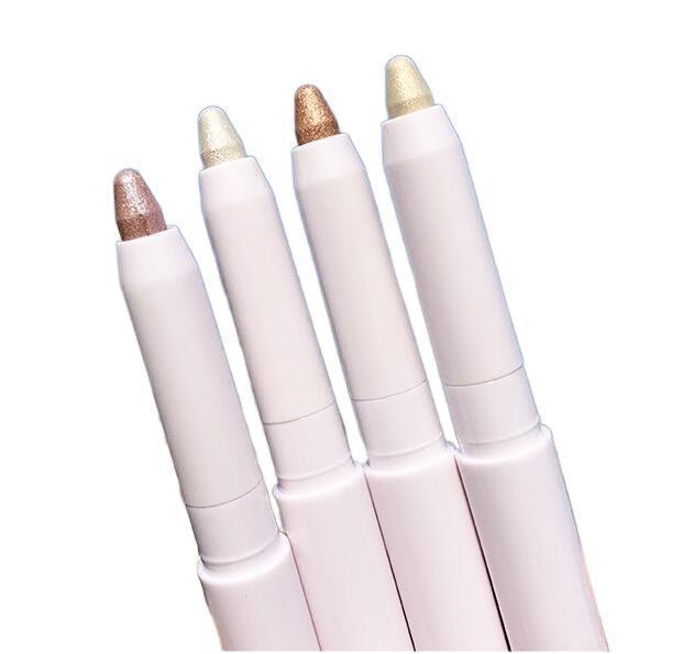 1Pcs Diamond Glitter Eyeshadow Liner Pencil Face Makeup Highlighter Long lasting Matte Pink Silkworm Champagne Gold Eyeliner Pen