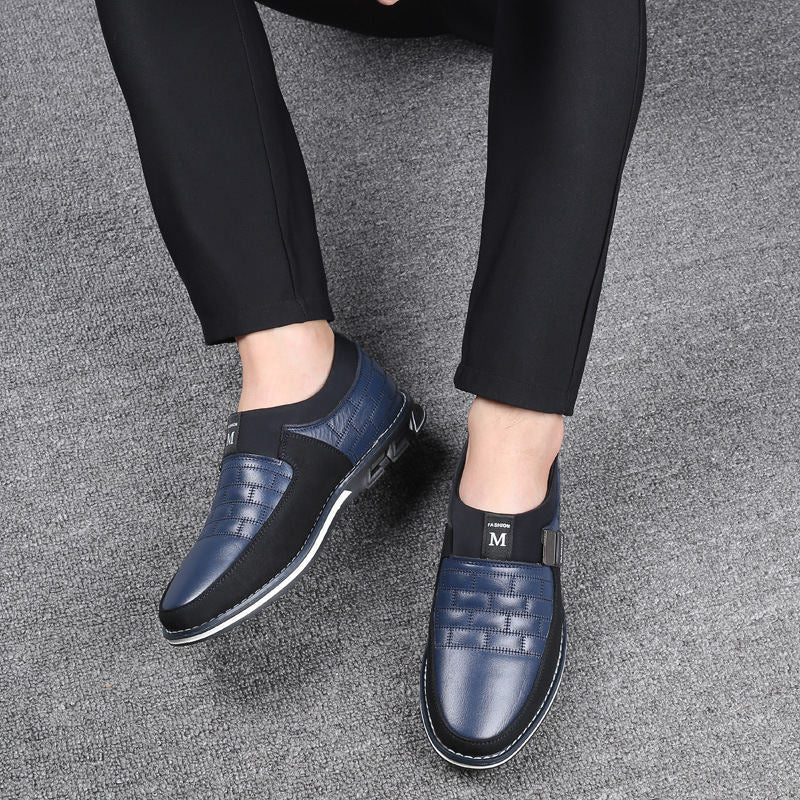 XPAY Genuine Leather Men Casual Shoes Brand 2019 Mens Loafers Moccasins Breathable Slip on Black Driving Shoes Plus Size 38-46
