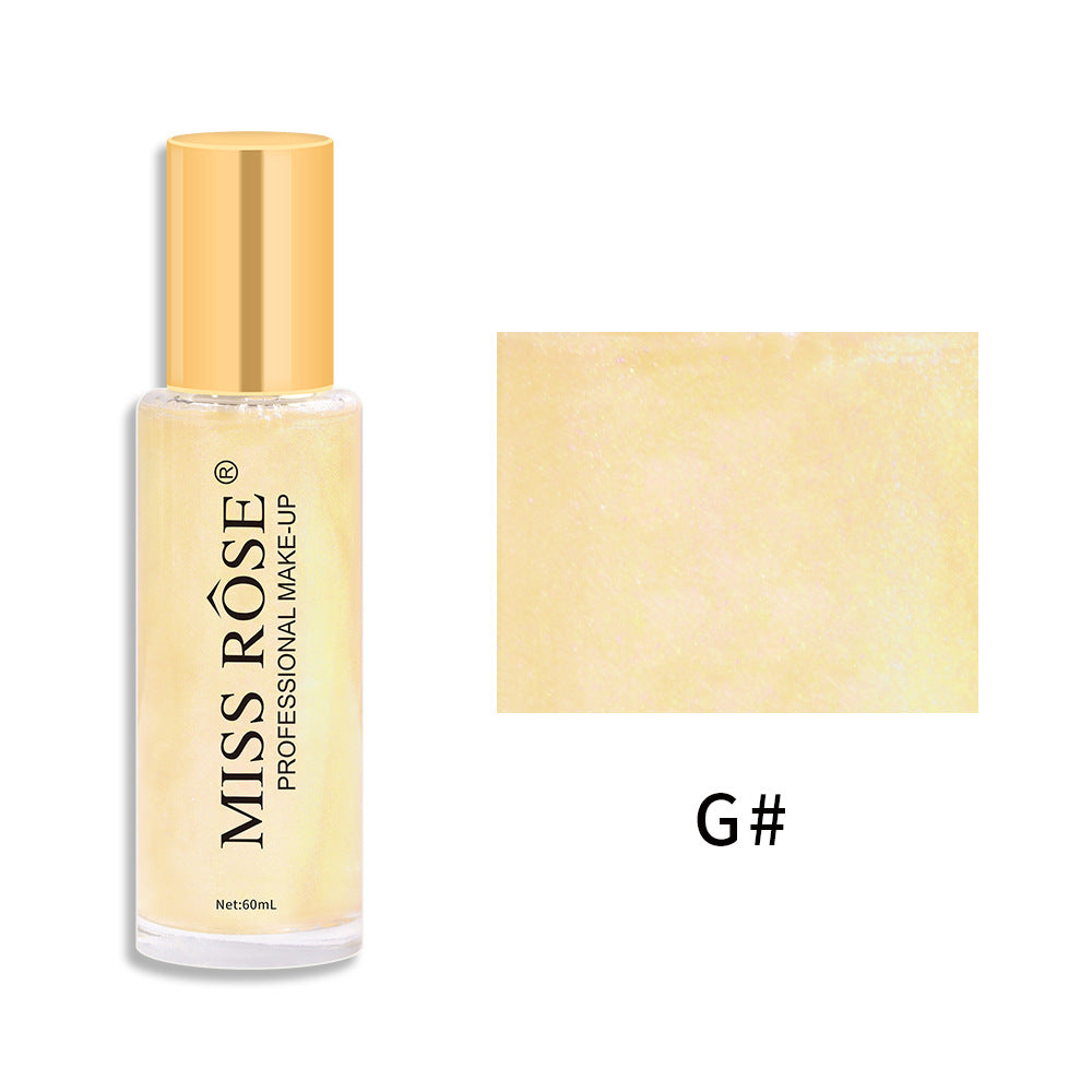 Quicksand Liquid Body Glitter Spray Waterproof Sweat Resistant Makeup Free Pearlescent Brighten And Highlight Spray