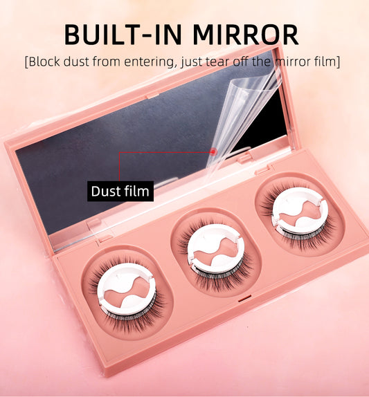 False Eyelashes Warm Gel Free Self-Adhesive Three Pair Suit Pure Manual Natural Exquisite Boxed Japanese False Eyelashes