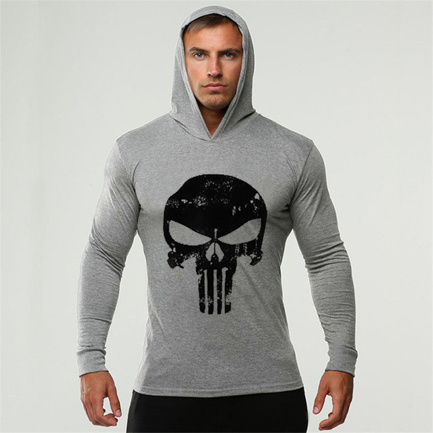 Men Bodybuilding Hoodies Sweatshirt Pullover Hip Hop Mens Clothing punisher Gyms Sportswear