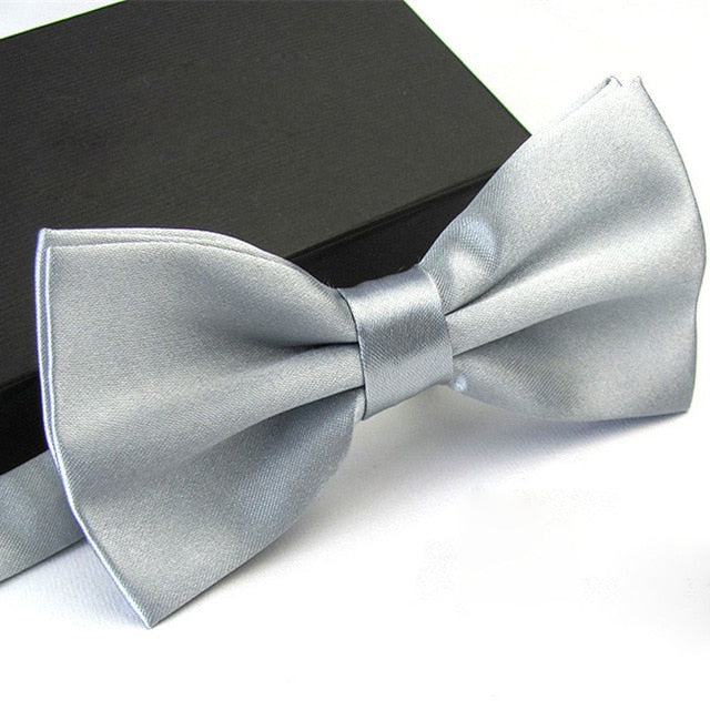 1Pc Men's Bow Tie Fashion Classic Satin Tuxedo Ties For Men Wedding Party Adjustable Bowtie Butterfly Mens Ties