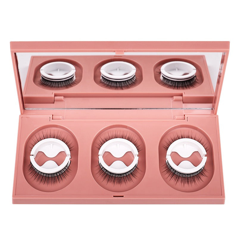 False Eyelashes Warm Gel Free Self-Adhesive Three Pair Suit Pure Manual Natural Exquisite Boxed Japanese False Eyelashes