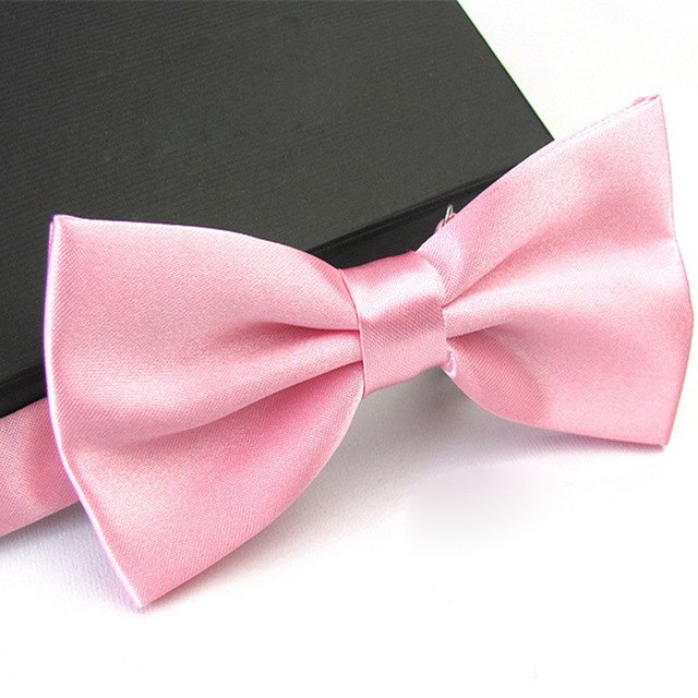 1Pc Men's Bow Tie Fashion Classic Satin Tuxedo Ties For Men Wedding Party Adjustable Bowtie Butterfly Mens Ties