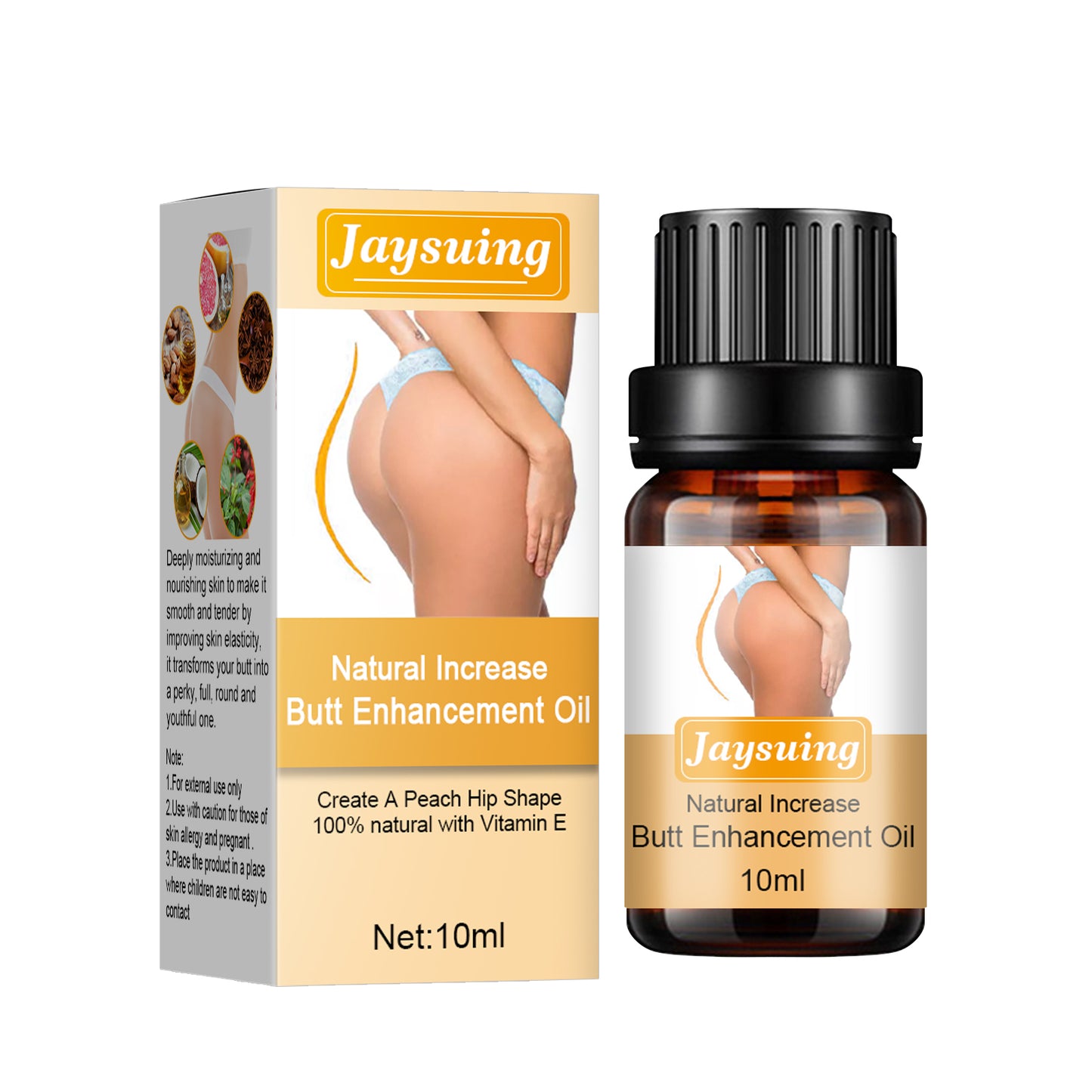 Jaysuing Butt Lift Essential Oil, Lift Massage Firming Butt Beauty Essence