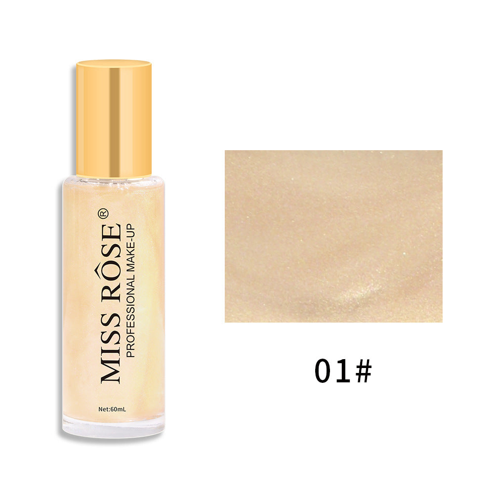 Quicksand Liquid Body Glitter Spray Waterproof Sweat Resistant Makeup Free Pearlescent Brighten And Highlight Spray