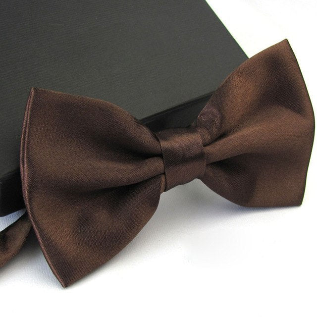 1Pc Men's Bow Tie Fashion Classic Satin Tuxedo Ties For Men Wedding Party Adjustable Bowtie Butterfly Mens Ties