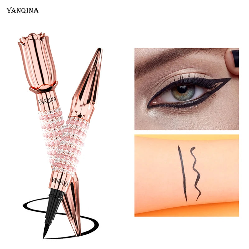 Fast Quick Dry Queen Luxury Eyeliner Soft Smooth Eye Liner Waterproof Eyeliner Cosmetics Black Eyeliner Pen Eyes Makeup