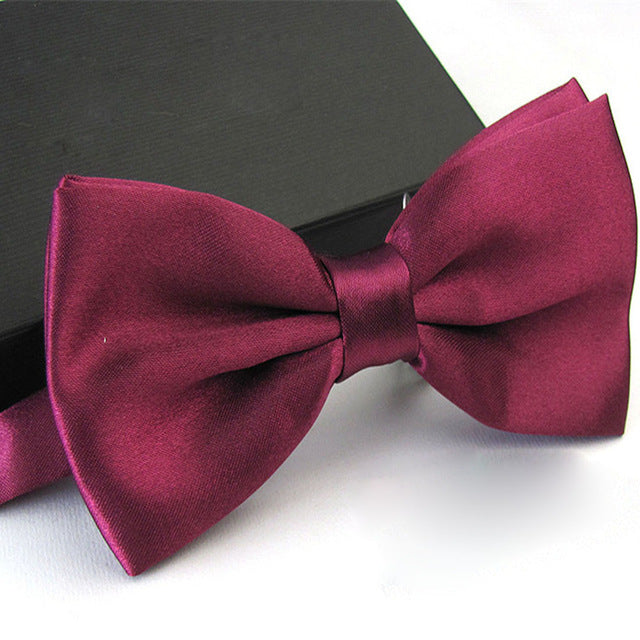 1Pc Men's Bow Tie Fashion Classic Satin Tuxedo Ties For Men Wedding Party Adjustable Bowtie Butterfly Mens Ties