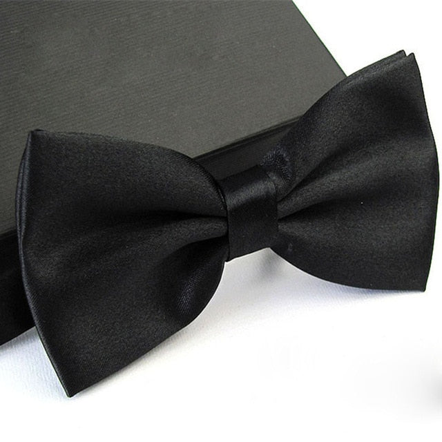 1Pc Men's Bow Tie Fashion Classic Satin Tuxedo Ties For Men Wedding Party Adjustable Bowtie Butterfly Mens Ties