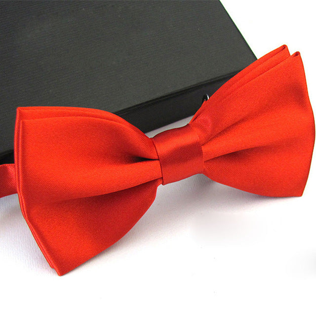 1Pc Men's Bow Tie Fashion Classic Satin Tuxedo Ties For Men Wedding Party Adjustable Bowtie Butterfly Mens Ties