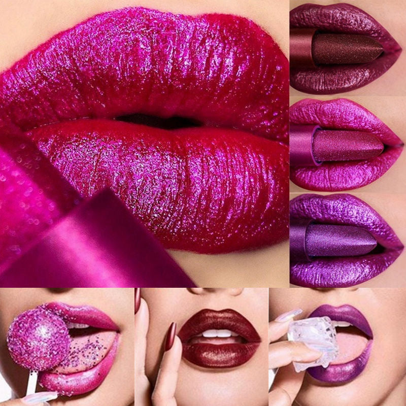 Fit Colors Metallic Non-Stick Cup Lip Gloss Pearlescent Diamond Lip Polarized Lip Glaze Liquid Lipstick