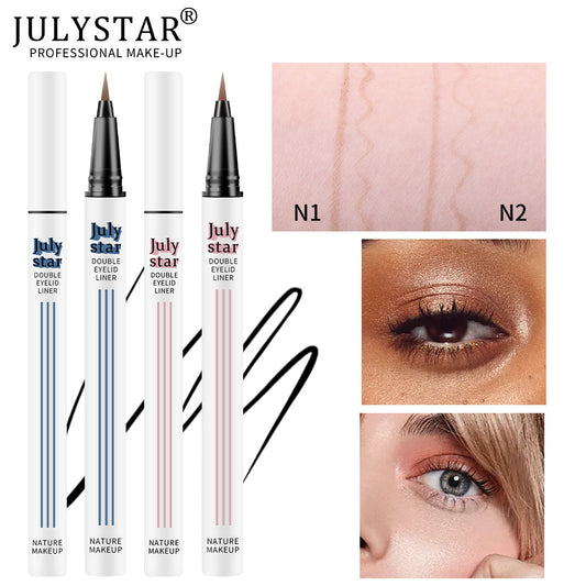 Liquid Sleeper Pen Waterproof Quick Dry Brown Non-Smudge Eyeliner Liquid Pen Eye Makeup Long Lasting Eyeliner