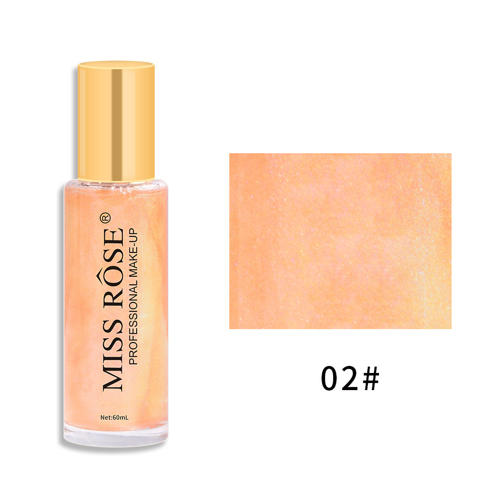 Quicksand Liquid Body Glitter Spray Waterproof Sweat Resistant Makeup Free Pearlescent Brighten And Highlight Spray