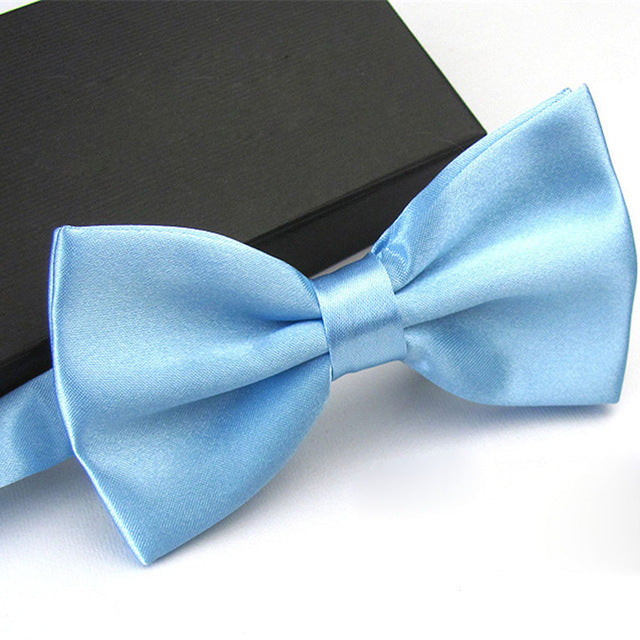 1Pc Men's Bow Tie Fashion Classic Satin Tuxedo Ties For Men Wedding Party Adjustable Bowtie Butterfly Mens Ties