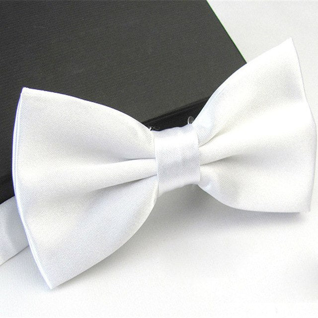 1Pc Men's Bow Tie Fashion Classic Satin Tuxedo Ties For Men Wedding Party Adjustable Bowtie Butterfly Mens Ties