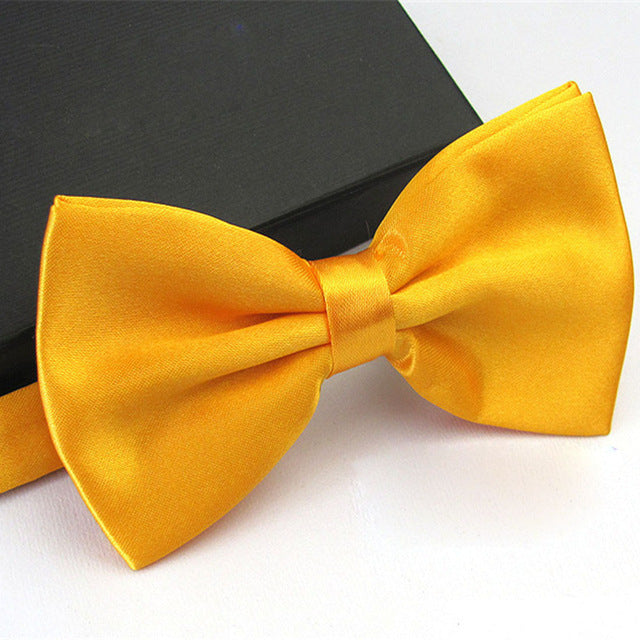 1Pc Men's Bow Tie Fashion Classic Satin Tuxedo Ties For Men Wedding Party Adjustable Bowtie Butterfly Mens Ties